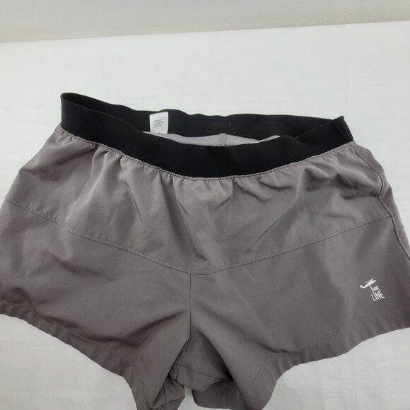 Nine Line Shorts Womens M Gray 4 inch Athletic With built-in compression briefs - Picture 9 of 10